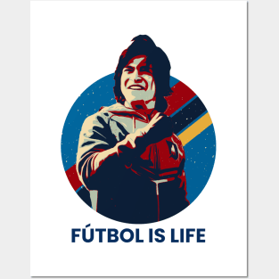 Futbol is life Posters and Art